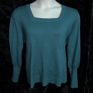 Lane Bryant Square Neck Emerald Green Sweater 3X